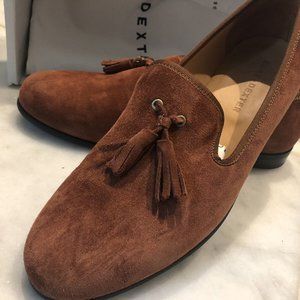 Duke & Dexter Suede Tobacco Tassel Loafers